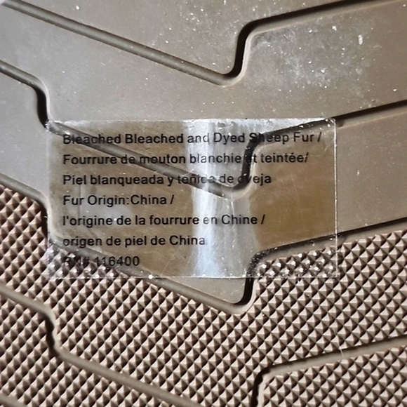 206 Collective Mens Sheep Fur Shearling Lined Slide Slipper Shoe Brown Size 12 - Picture 13 of 14